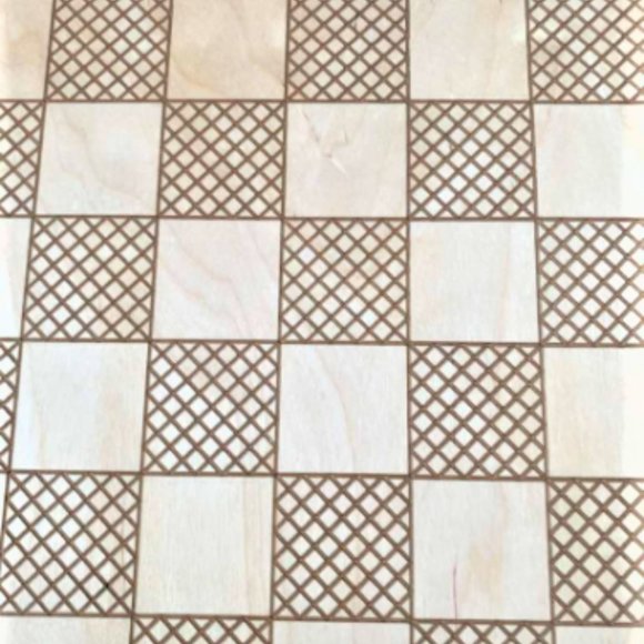 20" x 20" Carved Wood CHESS BOARD Michaud Toys Hand Crafted Pawn Bishop - Picture 6 of 6